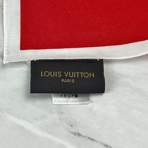 Supreme x Louis Vuitton LV Monogram Bandana Scarf RED RARE LIMITED